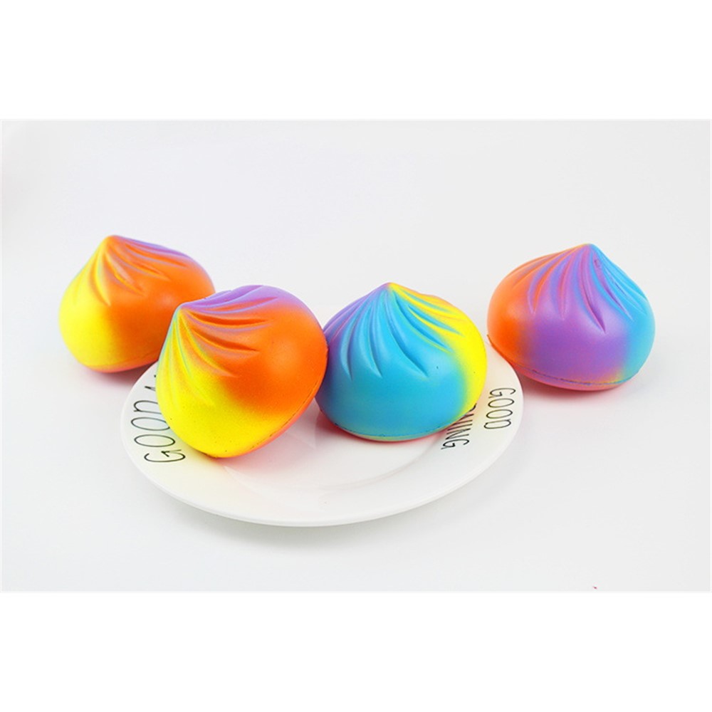 PU Stress Relief Steamed Stuffed Bun Reduced Pressure Squishy Toy-4