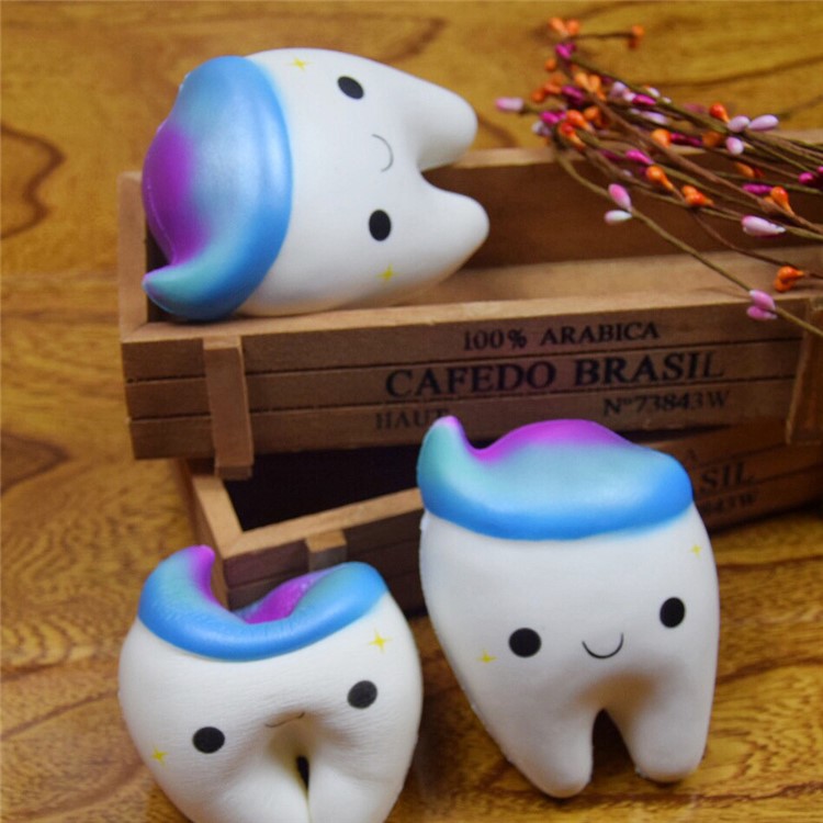 PU Stress Relief Pearly Teeth Reduced Pressure Squishy Toy-1