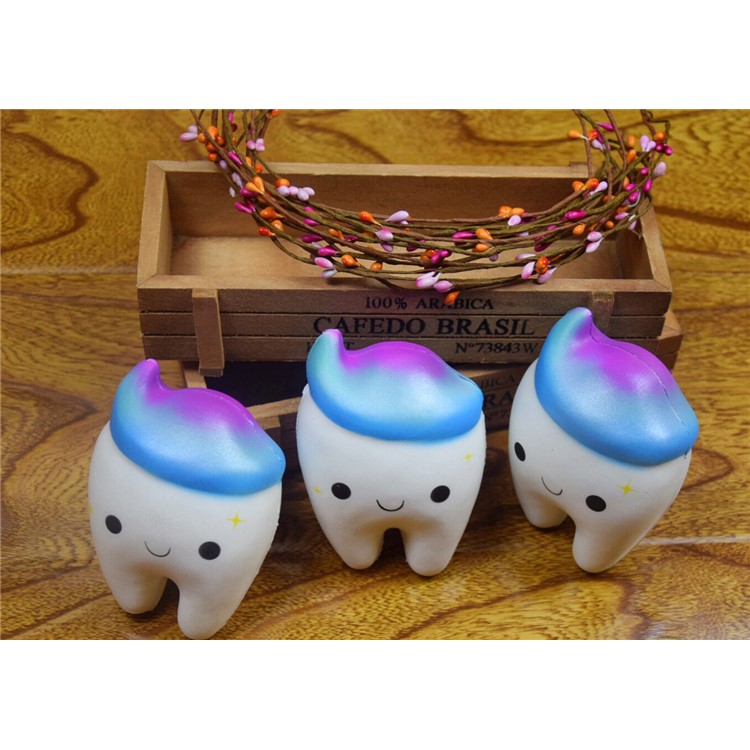 PU Stress Relief Pearly Teeth Reduced Pressure Squishy Toy-4