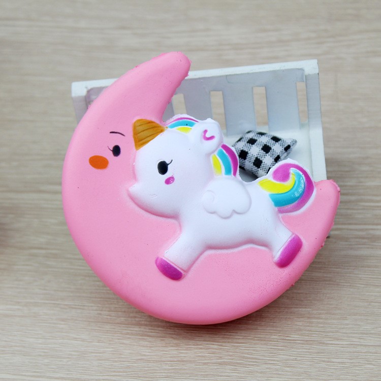 Unicorn Pattern Squishy Toy Hand Fidget Squishy Squeeze Toy - Pink-10