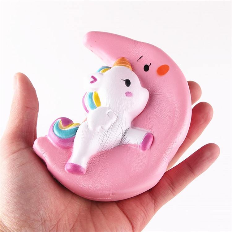 Unicorn Pattern Squishy Toy Hand Fidget Squishy Squeeze Toy - Pink-13