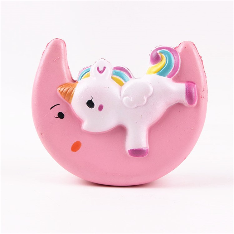 Unicorn Pattern Squishy Toy Hand Fidget Squishy Squeeze Toy - Pink-14