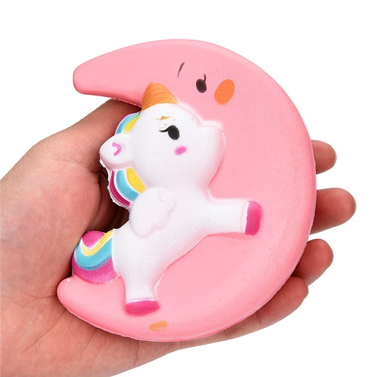 Unicorn Pattern Squishy Toy Hand Fidget Squishy Squeeze Toy - Pink-3