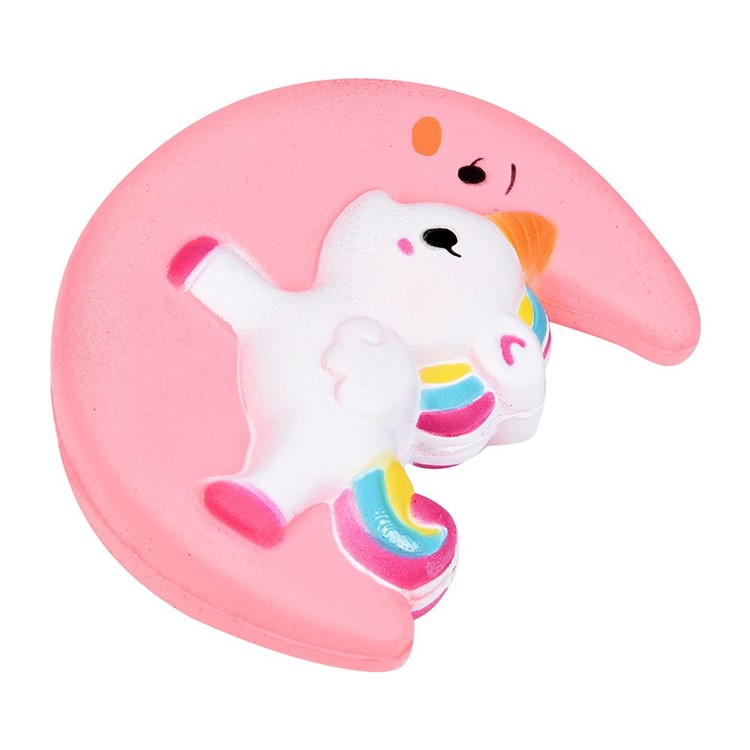 Unicorn Pattern Squishy Toy Hand Fidget Squishy Squeeze Toy - Pink-4
