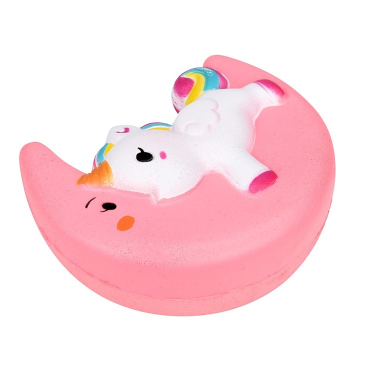 Unicorn Pattern Squishy Toy Hand Fidget Squishy Squeeze Toy - Pink-5