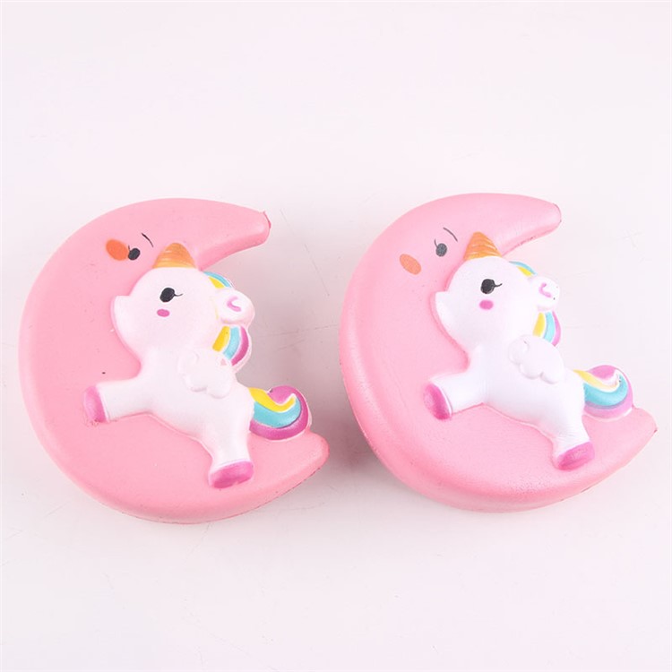 Unicorn Pattern Squishy Toy Hand Fidget Squishy Squeeze Toy - Pink-6