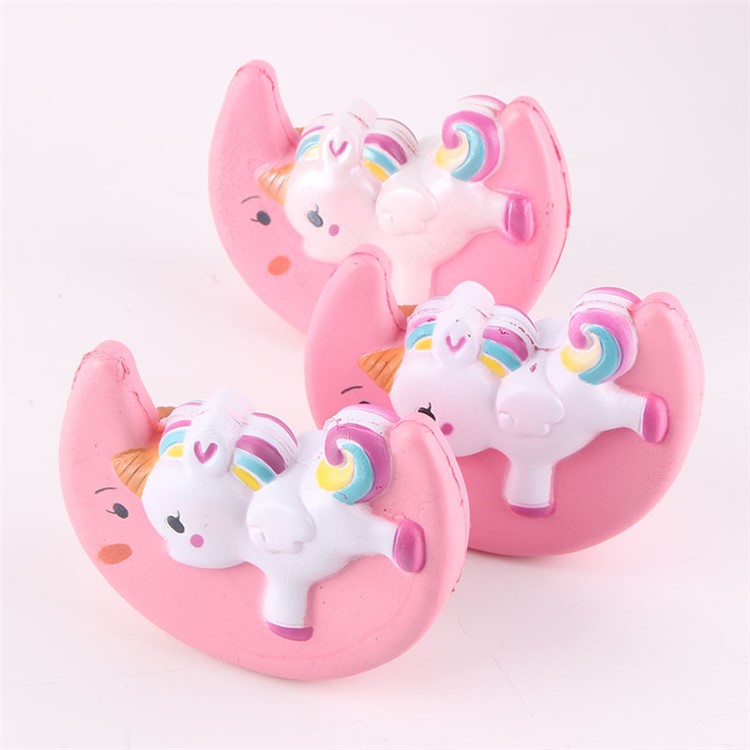 Unicorn Pattern Squishy Toy Hand Fidget Squishy Squeeze Toy - Pink-7