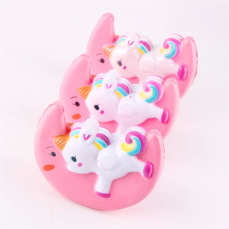 Unicorn Pattern Squishy Toy Hand Fidget Squishy Squeeze Toy - Pink-8