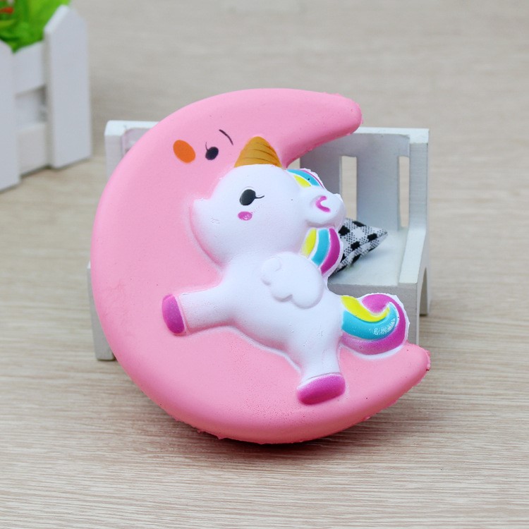 Unicorn Pattern Squishy Toy Hand Fidget Squishy Squeeze Toy - Pink-9