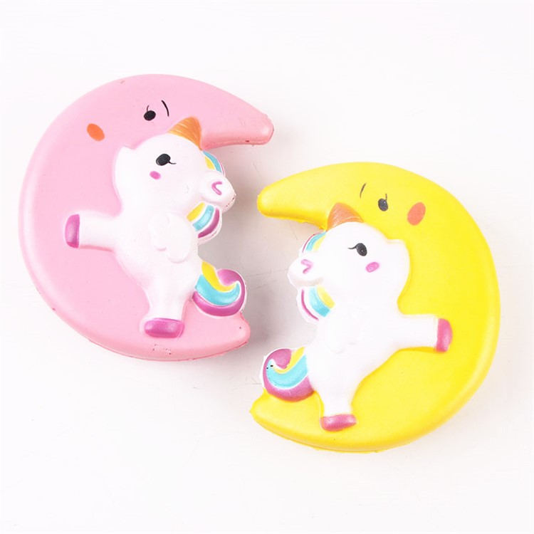 Lovely Unicorn Pattern Squishy Toy Hand Fidget Squishy Squeeze Toy - Yellow-4
