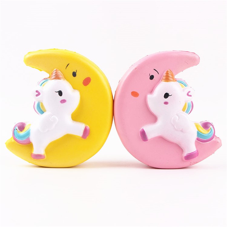 Lovely Unicorn Pattern Squishy Toy Hand Fidget Squishy Squeeze Toy - Yellow-5