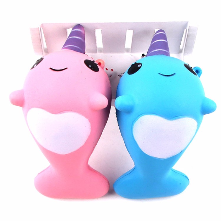 Whale Pattern Squishy Toy Squishy Squeeze Toy Pressure Reduced Toy - Pink-3