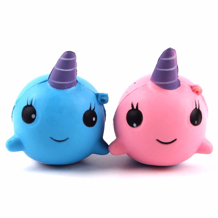 Whale Pattern Squishy Toy Squishy Squeeze Toy Pressure Reduced Toy - Pink-5