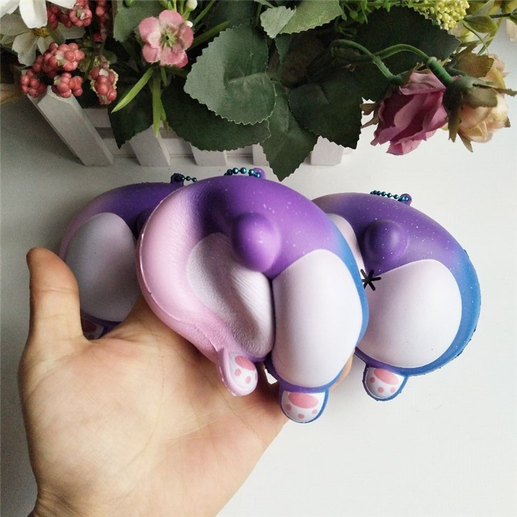 Lovely Corgi Butt Shaped Squishy Toy Slow Rising Toy Stress Relieve Squeeze Toy Hanging Toy-5
