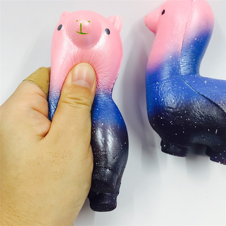 Alpaca Pattern Squishy Toy Squeeze Toy Hand Toy for Stress Relief and Time Killing-2
