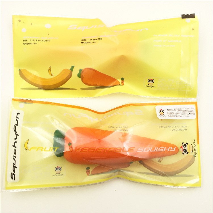 Vivid Carrot Shaped PU Stress Relief Pressure Squishy Toy-4