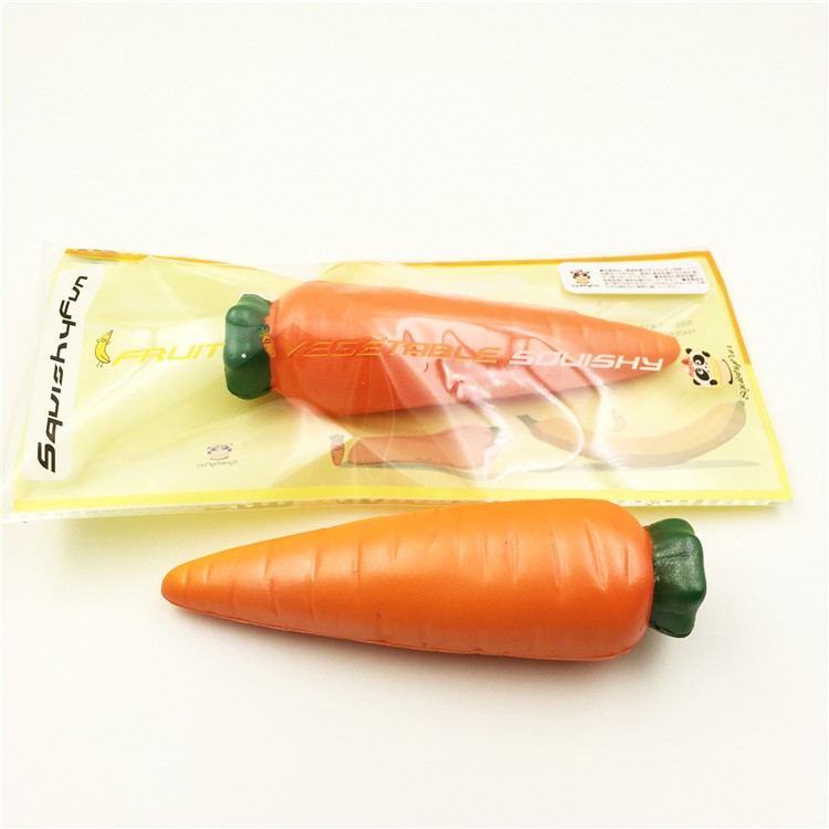 Vivid Carrot Shaped PU Stress Relief Pressure Squishy Toy-6
