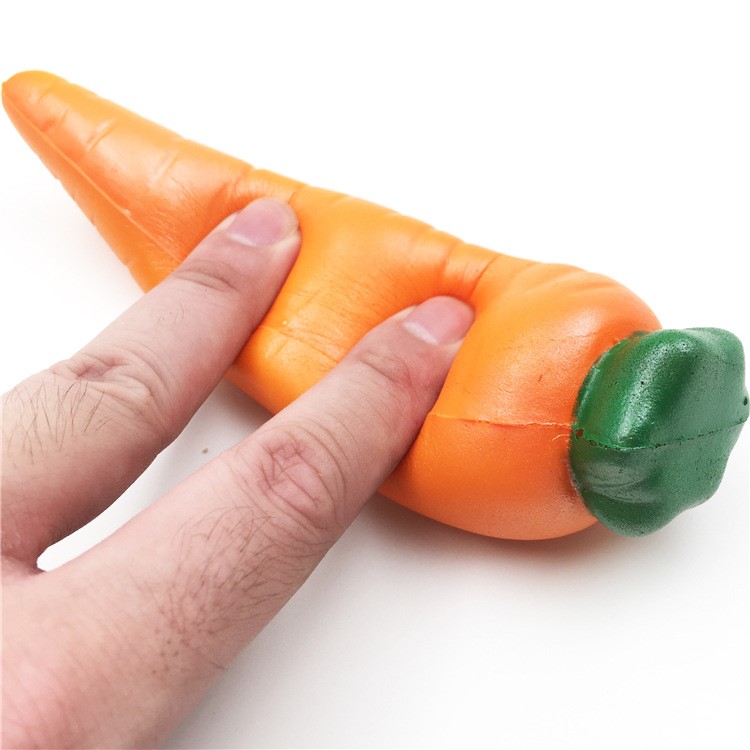 Vivid Carrot Shaped PU Stress Relief Pressure Squishy Toy-7