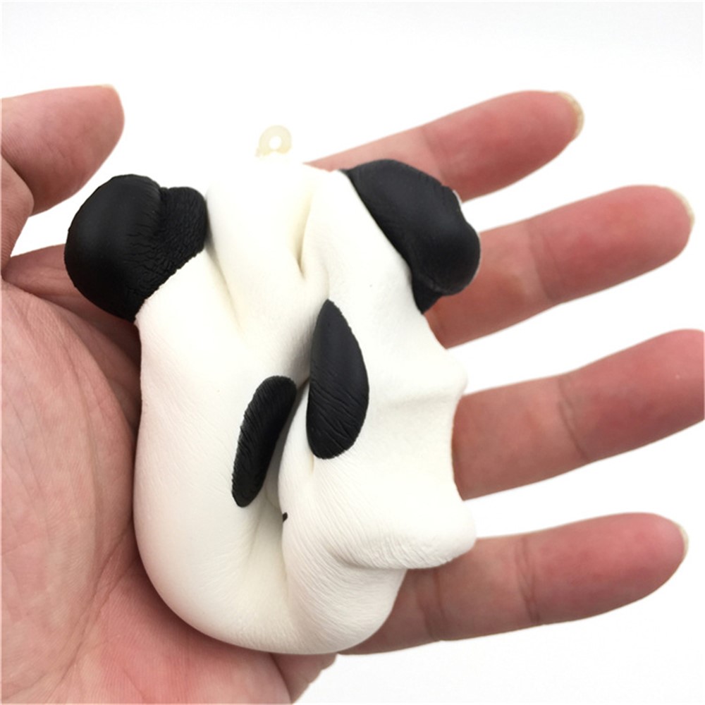 Squishy Stress Relief Squeezing Simulative Panda Head Shaped Pressure Reduced Squishy Toy-2