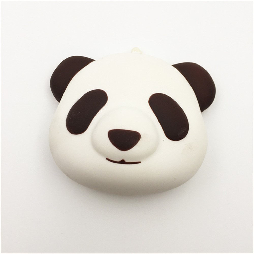 Squishy Stress Relief Squeezing Simulative Panda Head Shaped Pressure Reduced Squishy Toy-3