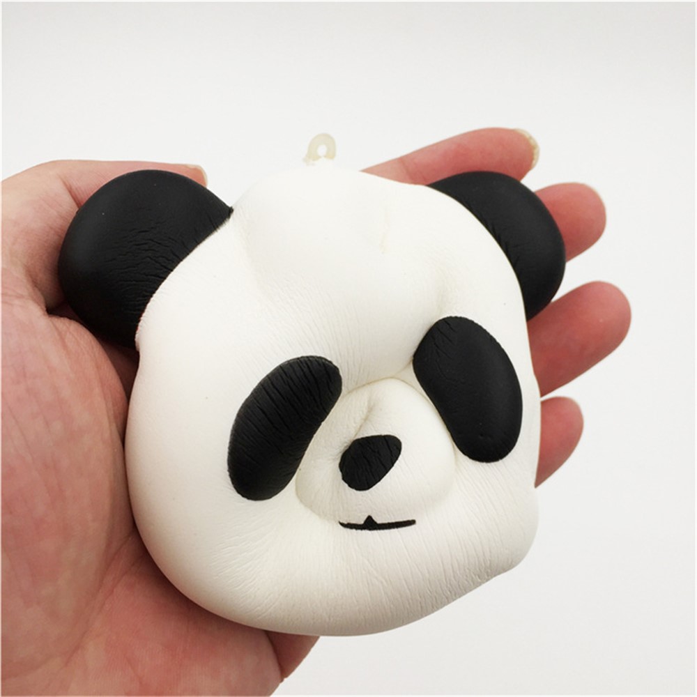 Squishy Stress Relief Squeezing Simulative Panda Head Shaped Pressure Reduced Squishy Toy-5