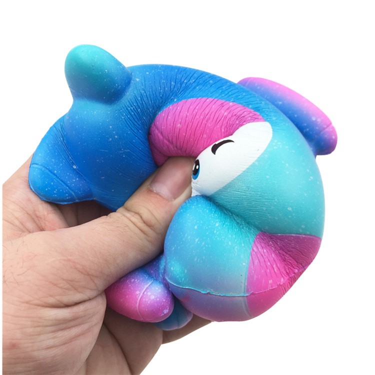 Colorized Plane Pattern Squishy Toy Hand Fidget Squishy Squeeze Toy-7