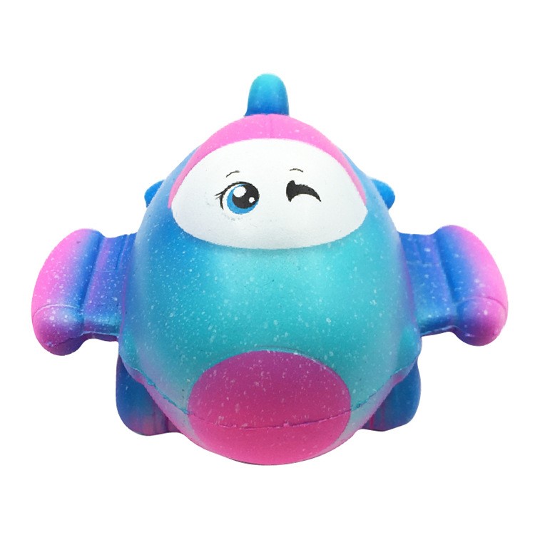 Colorized Plane Pattern Squishy Toy Hand Fidget Squishy Squeeze Toy-8