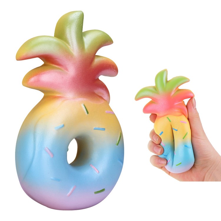 Squeeze Slow Rising Scented Decoration Squishy Pineapple Donut Toy-1