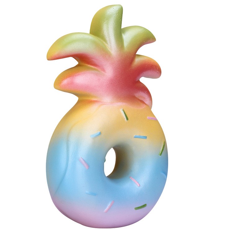 Squeeze Slow Rising Scented Decoration Squishy Pineapple Donut Toy-5
