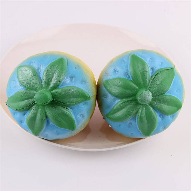 Vivid Scented Strawberry Toy Soft PU Hand Squishy Squeeze Toy - Multi-color-5