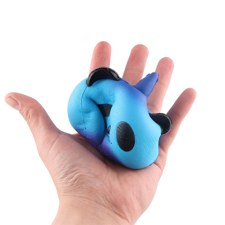 Slow Rising Cute Panda with a Horn Toy Soft PU Hand Squishy Toy-3