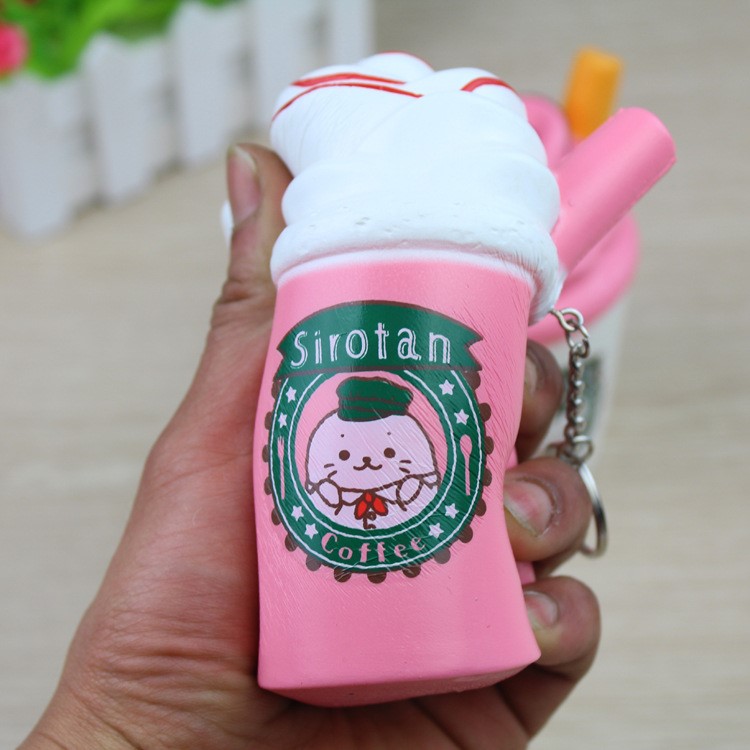 Ice Cream Pattern Squishy Toy Squeeze Toy for Stress Relief and Time Killing - White-2