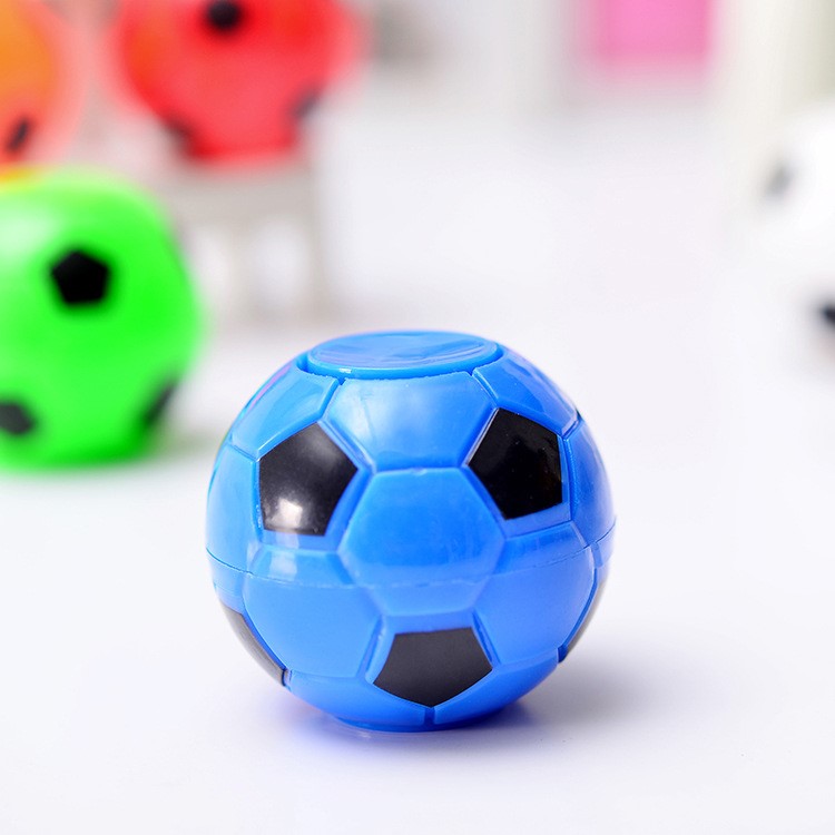 Portable Fidget Rotation Football Soccer Spinner Anti Stress Relax Gyro Toy - Blue-1