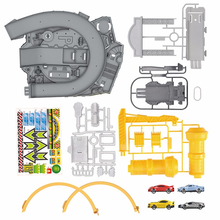 Toy Assembly Car Parking Model - Rotate Tracking Car Park-7