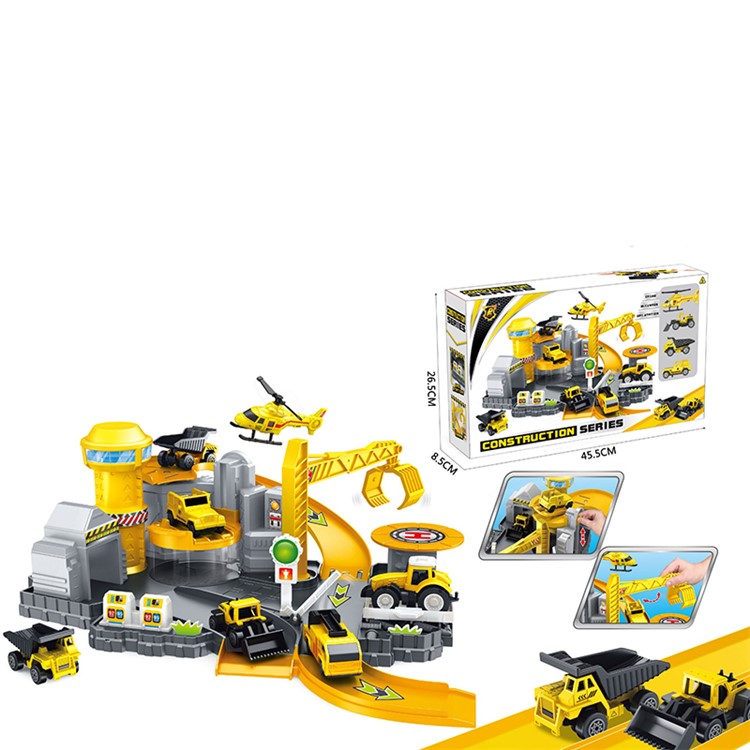 Toy Assembly Car Parking Model - Construction Site Parking Lot-5