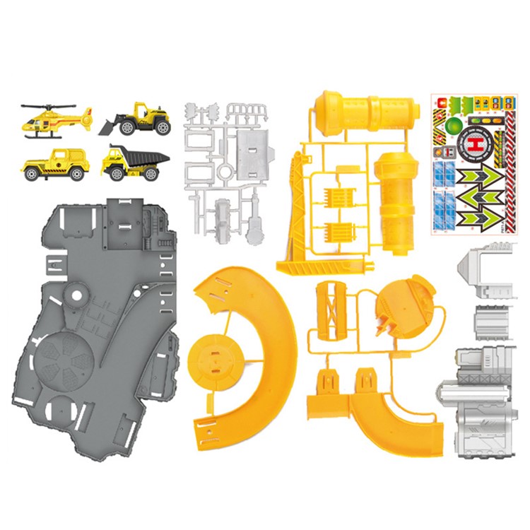 Toy Assembly Car Parking Model - Construction Site Parking Lot-7