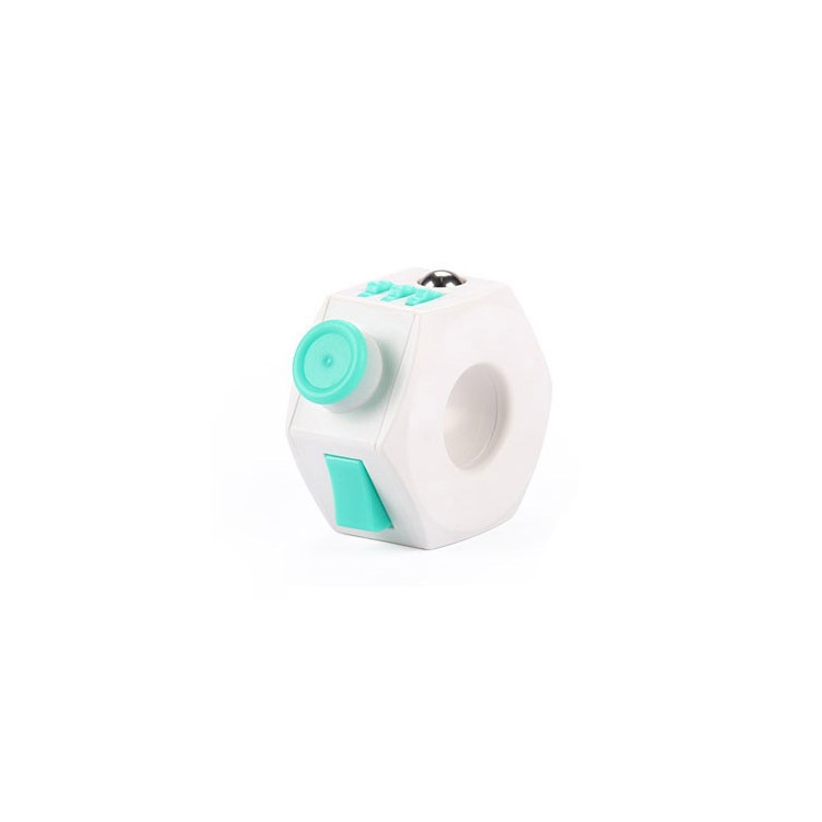Creative Magic Fidget Ring Stress Reducer Hand Spinner Fidget Finger Toy - Cyan-1