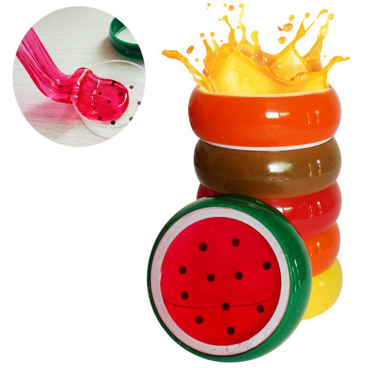 Jelly Slime Crystal Fruit Clay Rubber Mud Plasticine Children's Toy - Orange-2