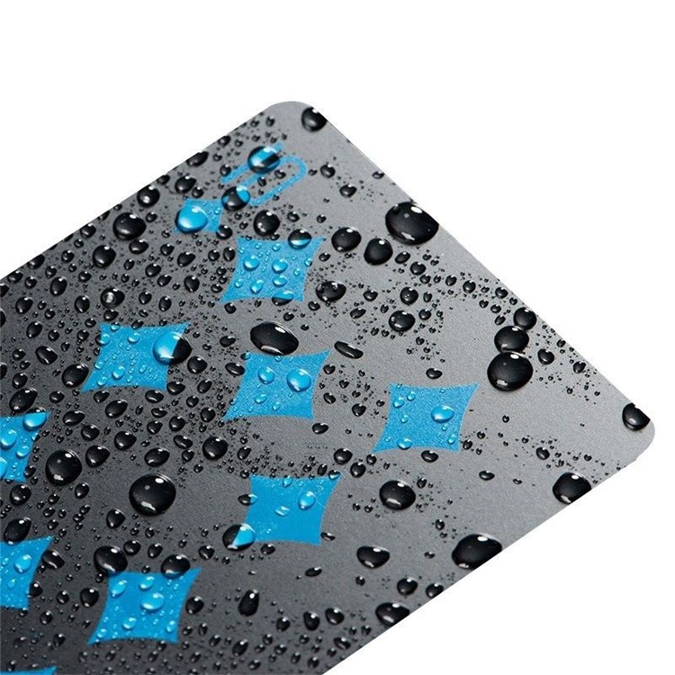 54Pcs Black Plastic PVC Poker Waterproof Playing Cards - Black-3