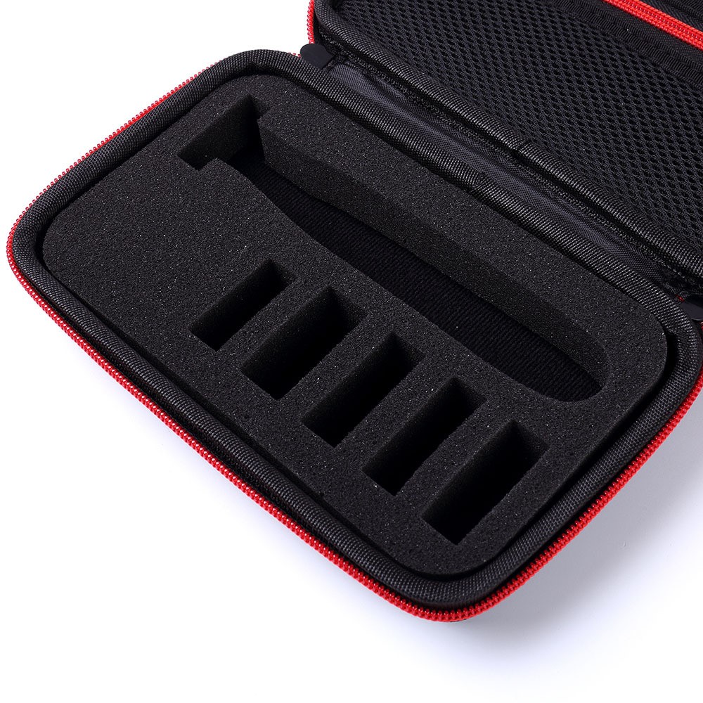 Bolsa De Transporte Organizador De Casos Duros Para Philips Norelco OneBlade Trimmer Eléctrico Shaver QP2520 / 90/70 - Rojo-5