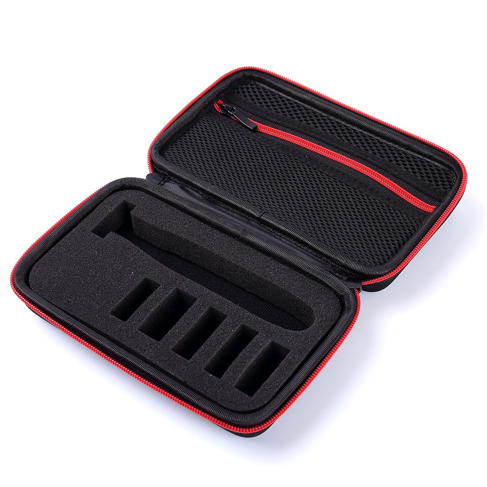 Bolsa De Transporte Organizador De Casos Duros Para Philips Norelco OneBlade Trimmer Eléctrico Shaver QP2520 / 90/70 - Rojo-6