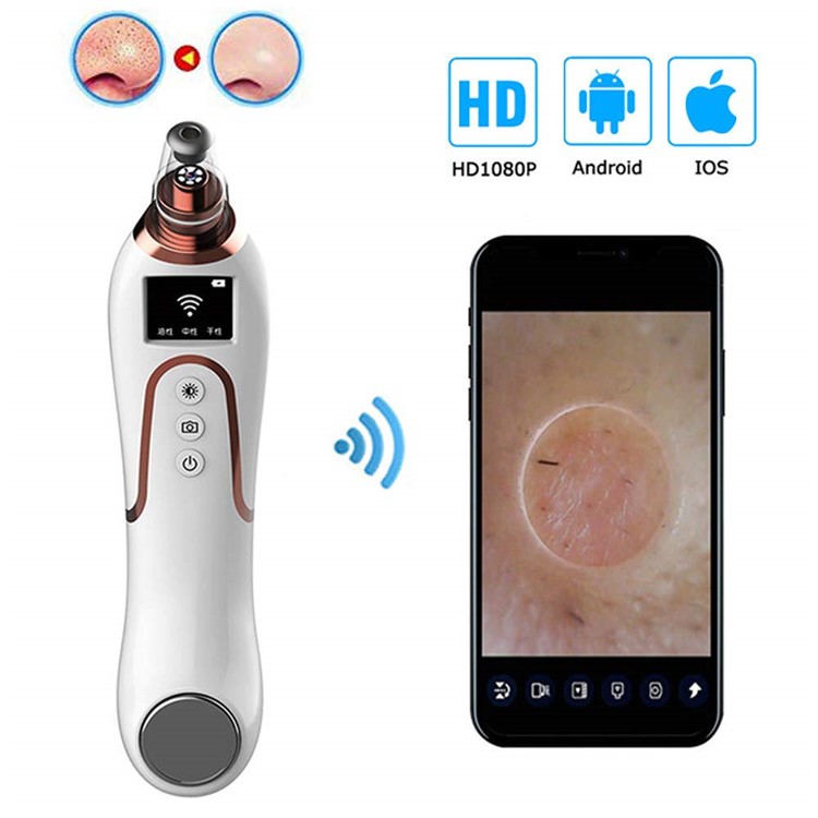 Electric Blackhead Remover Wifi 1080P 2MP Visual HD Vacuum Suction Pore Cleaner-1