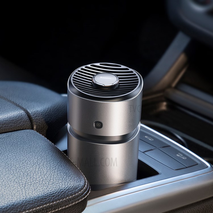 BASEUS Fan Air Freshener for Vehicles (with Formaldehyde Purification Function) - Silver-2