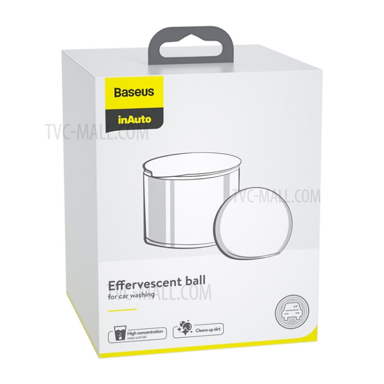 BASEUS 4Pcs Effervescent Balls with Washing Sponge Polishing Cleaning Foam Pad-13