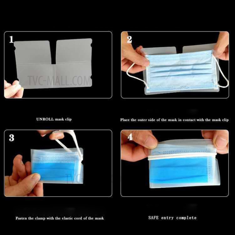 Disposable Face Mask Foldable Clip Mask Storage Keeper Organizer-6