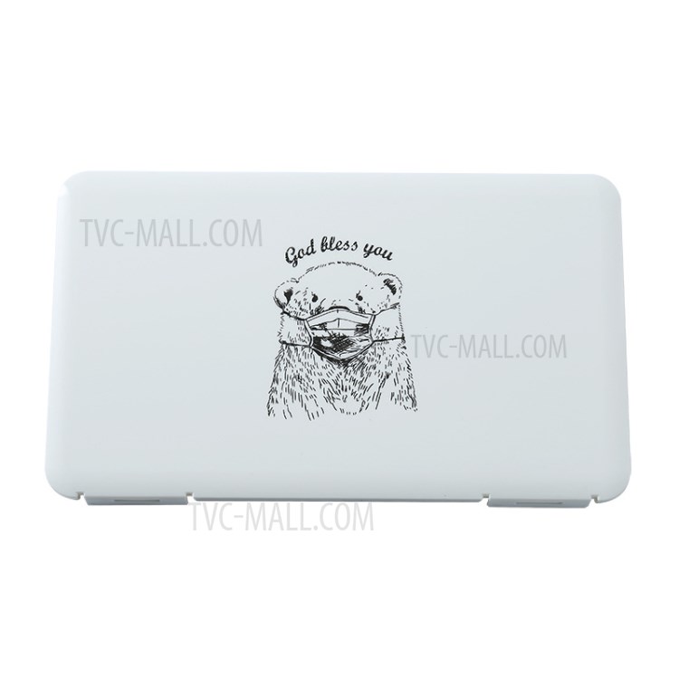 Portable Mask Storage Box Dust-proof Mask Case - God Bless You-1