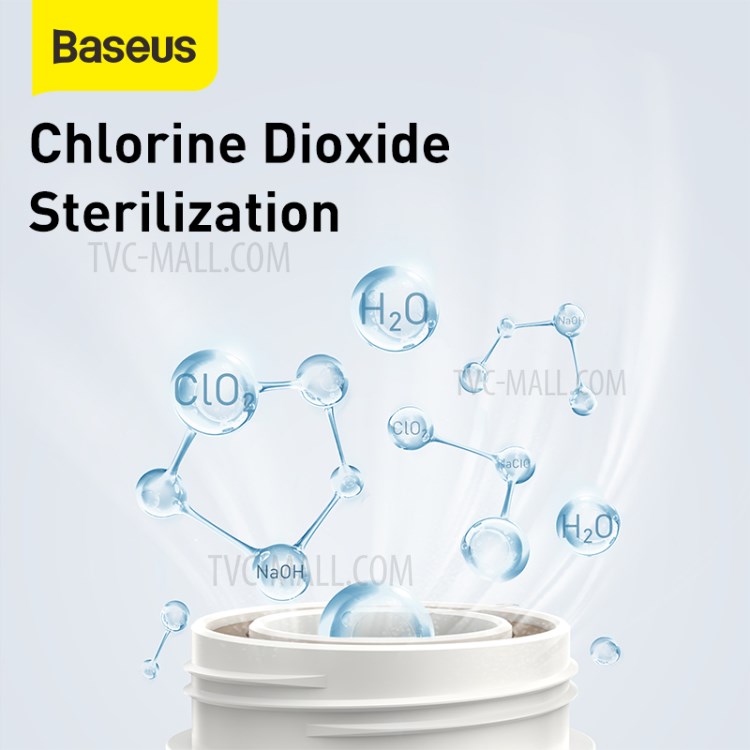 BASEUS Micromolecule Degerming Device with A Bottle of Fungicide - White-4