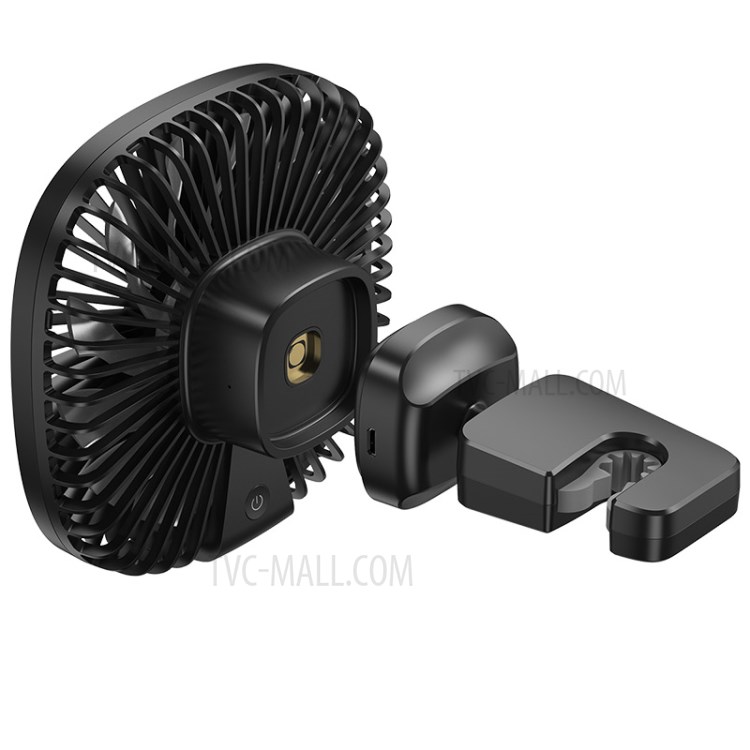 BASEUS Natural Wind Magnetic Rear Seat Fan Two Wind Speed Adjustable - Black-12