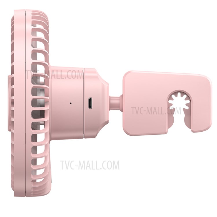 BASEUS Natural Wind Magnetic Rear Seat Fan Two Wind Speed Adjustable - Pink-10