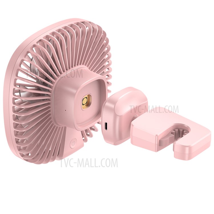 BASEUS Natural Wind Magnetic Rear Seat Fan Two Wind Speed Adjustable - Pink-12